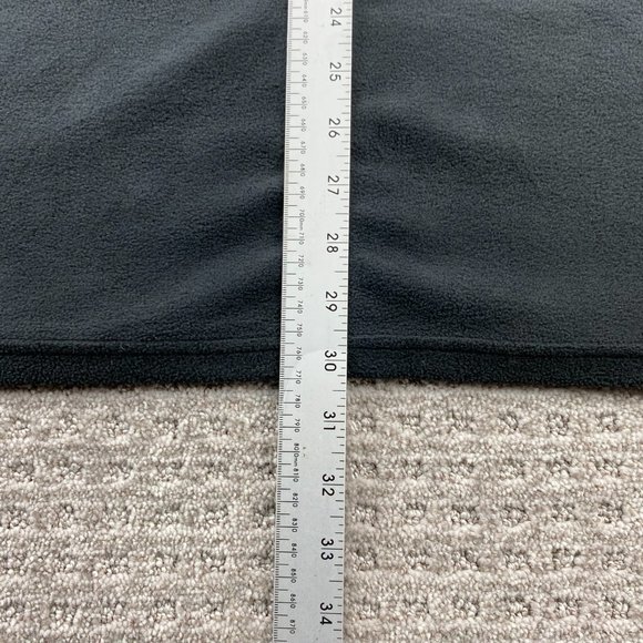 CAT Caterpillar Fleece Sweater Men 2XL Black Full Zip Embroidered Polyester - Picture 9 of 9